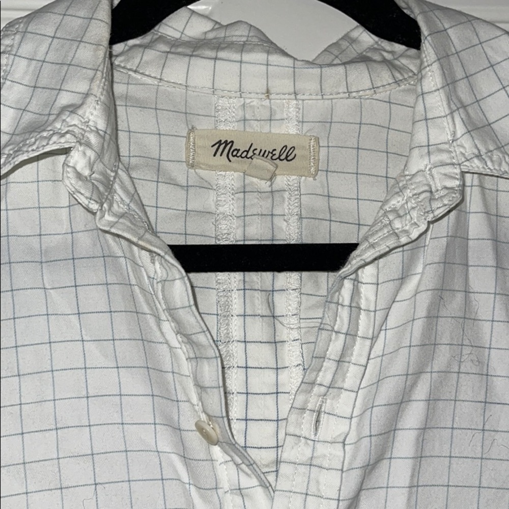 Madewell Ruffle Buttom Down - Picture 2 of 2